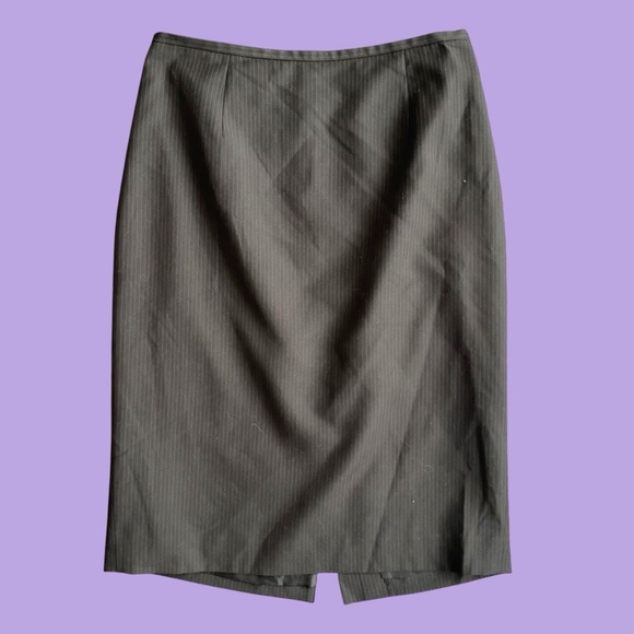 Calvin Klein pinstripe pencil skirt size 2 - Picture 8 of 11